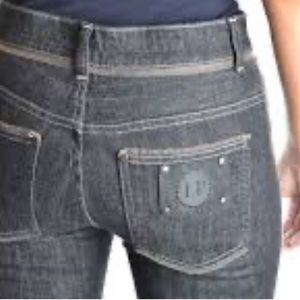 La Perla Charcoal Straight Leg Jeans